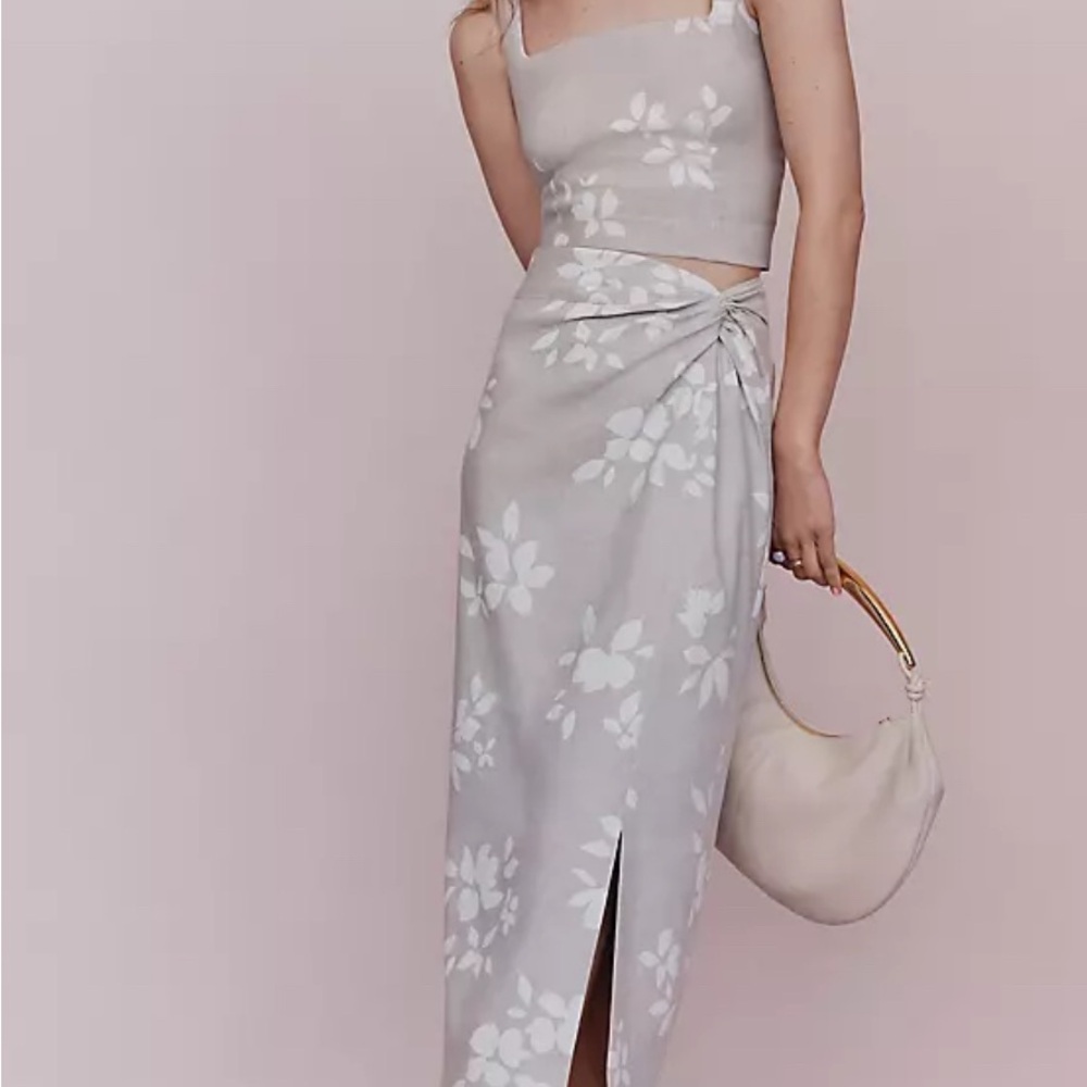Ann Taylor Floral Pencil Skirt and Tank Set